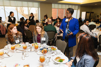 Mason Students at a Business Etiquette Dinner